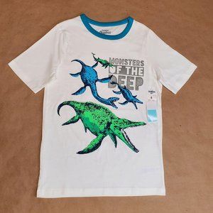 Oshkosh B'gosh Monsters Tee Size 8 White